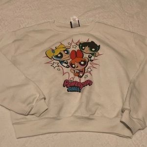 White POWERPUFF girls sweatshirt